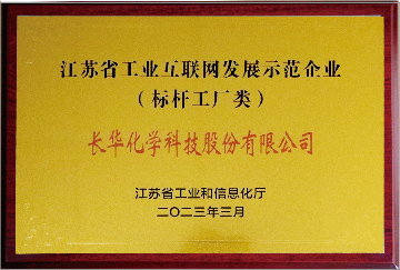 江蘇省工業(yè)互聯(lián)網(wǎng)發(fā)展示范企業(yè)